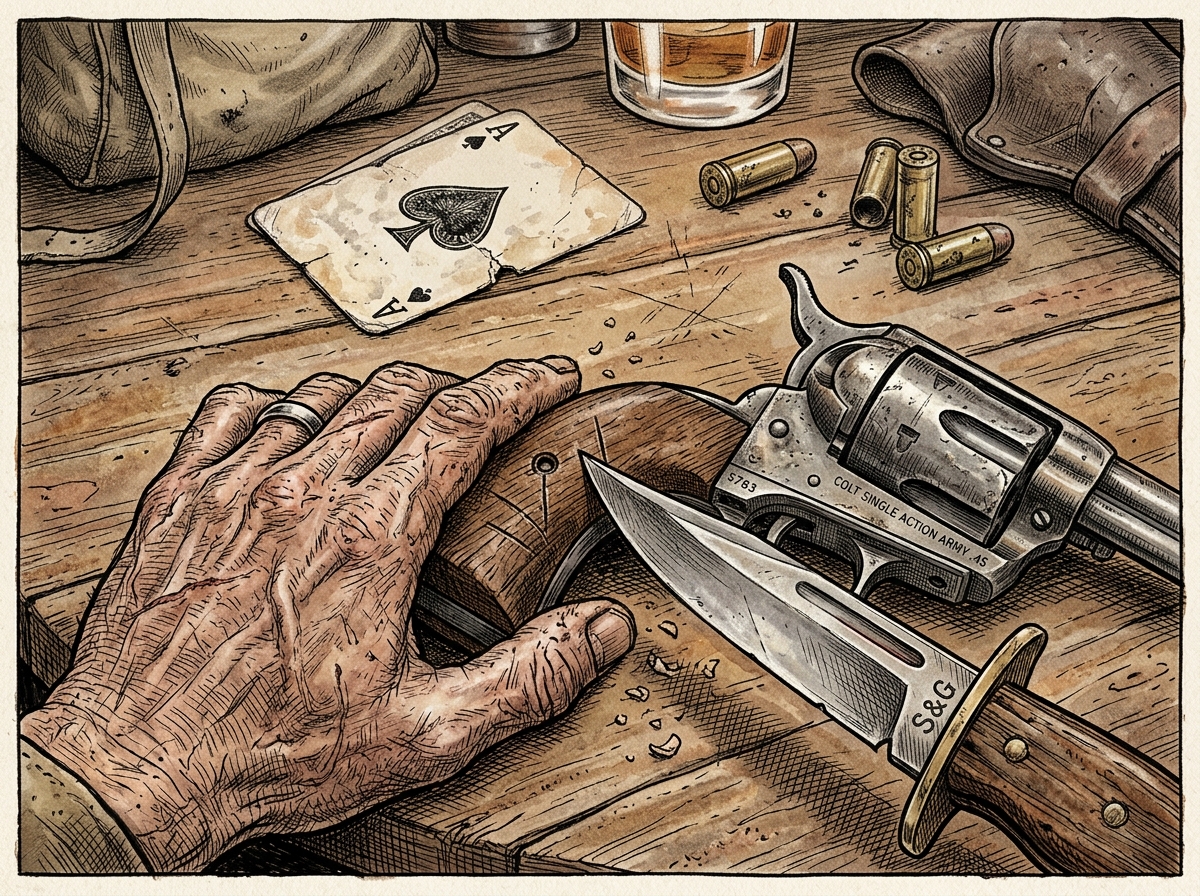 Carving a notch into pistol grip