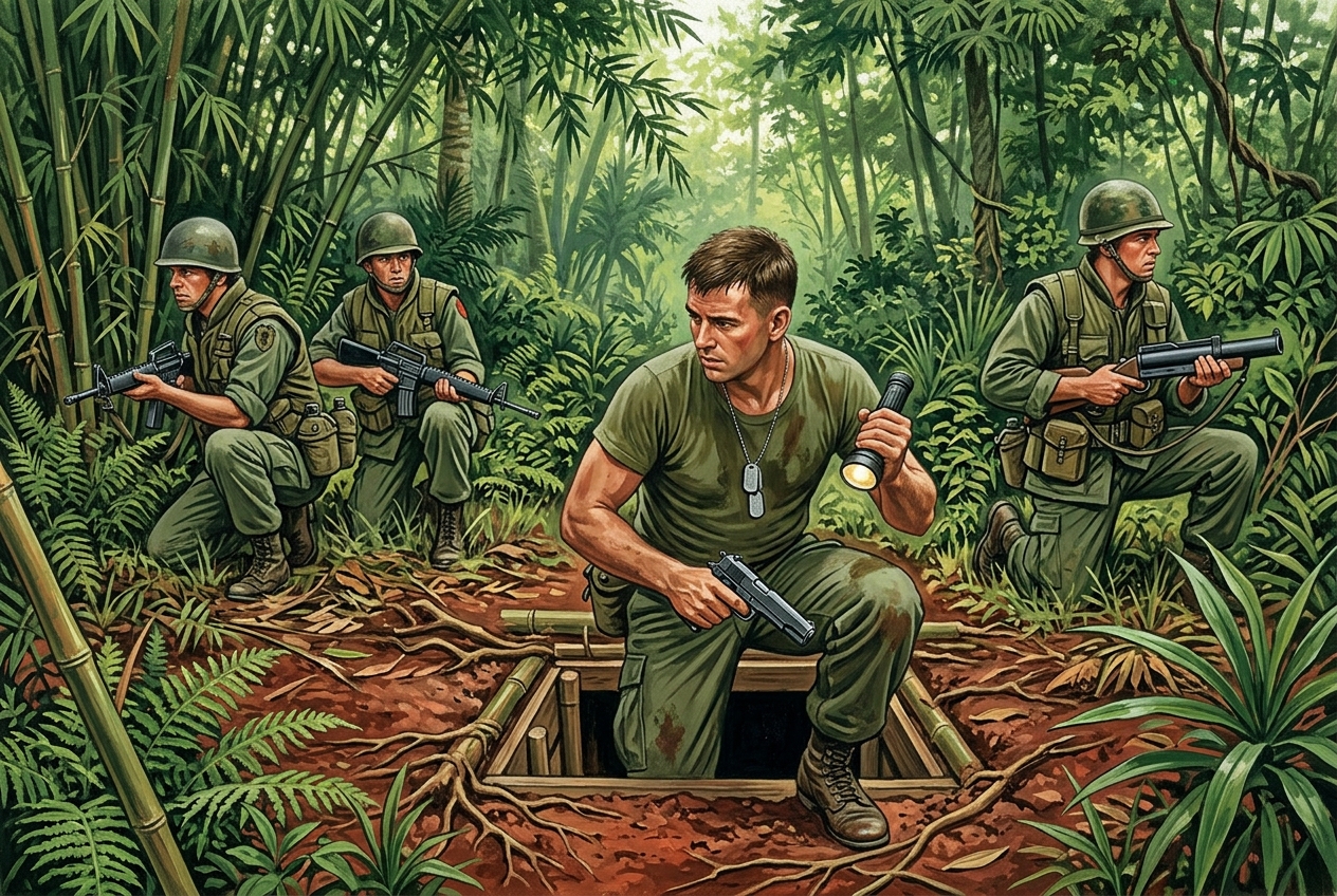 Tunnel Rat Securing Subterranean Complex